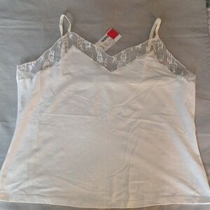 Studio 1940 Cream Lace Fitted Camisole